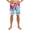 Dimensions Collide Board Shorts - Vaporwave Clothing - Aesthetic Clothing
