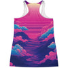 Duskwave Racerback Tank Top - Vaporwave Clothing - Aesthetic Clothing