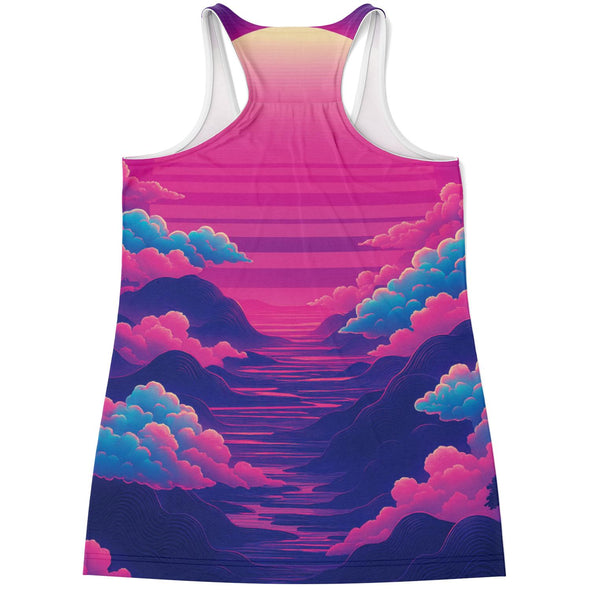Duskwave Racerback Tank Top - Vaporwave Clothing - Aesthetic Clothing