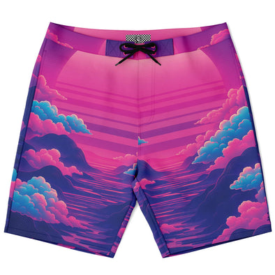 Duskwave Board Shorts - Vaporwave Clothing - Aesthetic Clothing