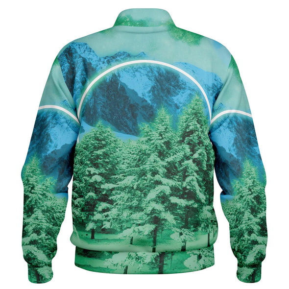Minty Wonderland Varsity Jacket - Vaporwave Clothing - Aesthetic Clothing