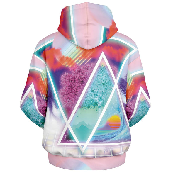 Dimensions Collide Heavy Hoodie - Vaporwave Clothing - Aesthetic Clothing
