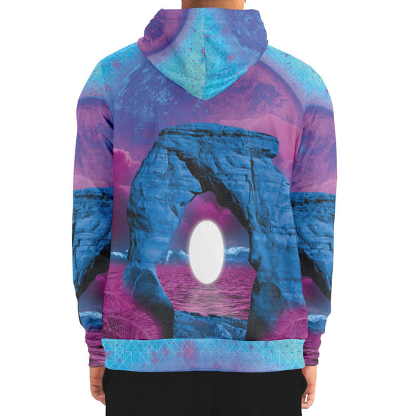 The Visitor Zip Hoodie - Vaporwave Clothing - Aesthetic Clothing