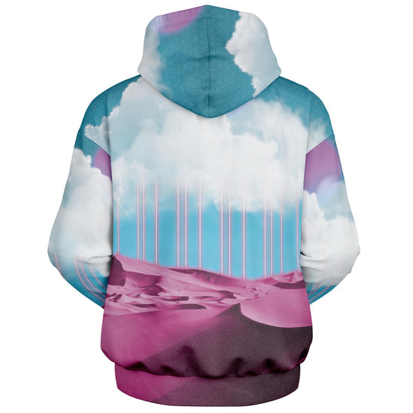 Electric Desert Heavy Hoodie - Vaporwave Clothing - Aesthetic Clothing
