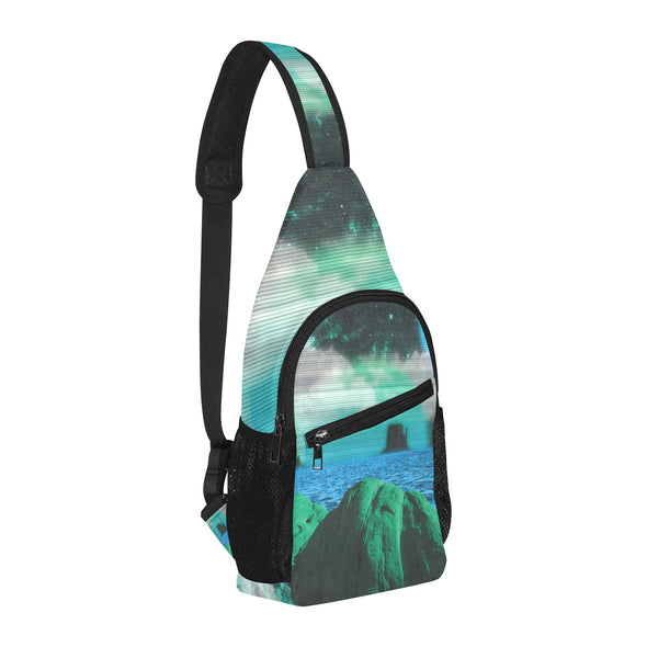 Emerald Canyon Sling Bag - Vaporwave Clothing - Aesthetic Clothing