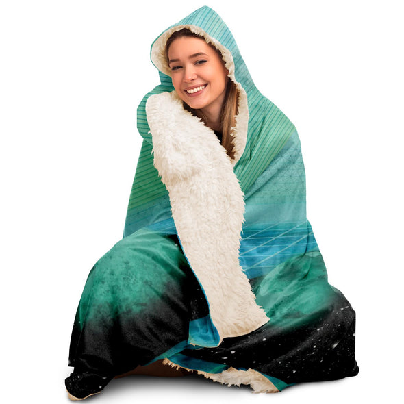 The Merge Hooded Blanket - Vaporwave Clothing - Aesthetic Clothing