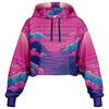 Duskwave Cropped Hoodie - Vaporwave Clothing - Aesthetic Clothing