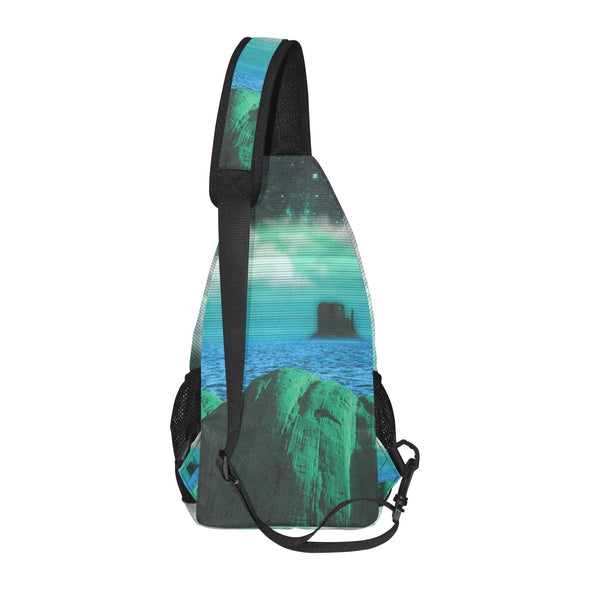 Emerald Canyon Sling Bag - Vaporwave Clothing - Aesthetic Clothing
