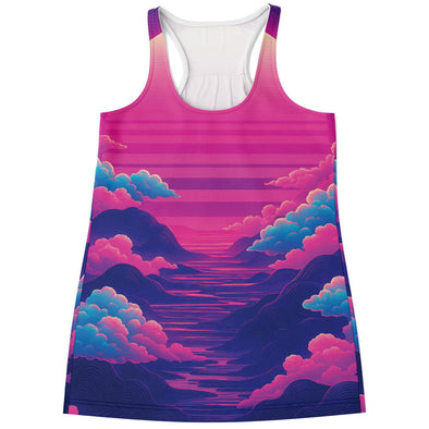 Duskwave Racerback Tank Top - Vaporwave Clothing - Aesthetic Clothing
