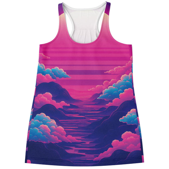 Duskwave Racerback Tank Top - Vaporwave Clothing - Aesthetic Clothing