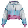 Electric Desert Cropped Hoodie - Vaporwave Clothing - Aesthetic Clothing