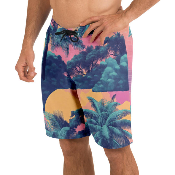 Canopy Board Shorts - Vaporwave Clothing - Aesthetic Clothing