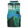 Emerald Canyon Tank Hoodie - Vaporwave Clothing - Aesthetic Clothing