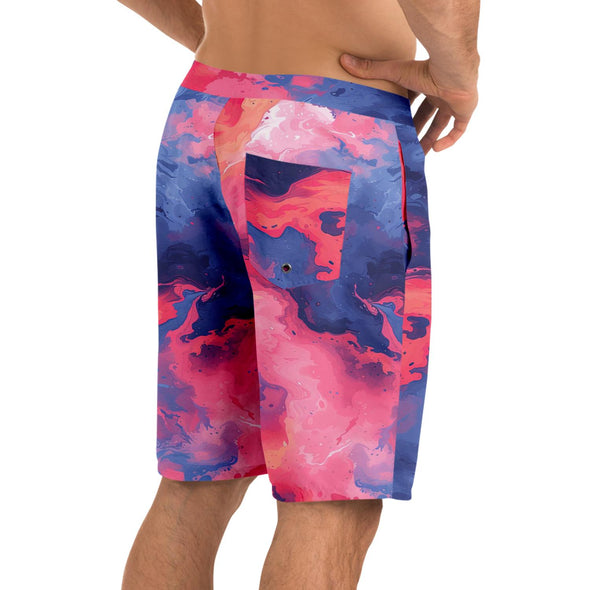 Quantum Tides Board Shorts - Vaporwave Clothing - Aesthetic Clothing