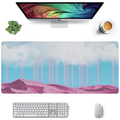 Electric Desert Desk Mat - Vaporwave Clothing - Aesthetic Clothing