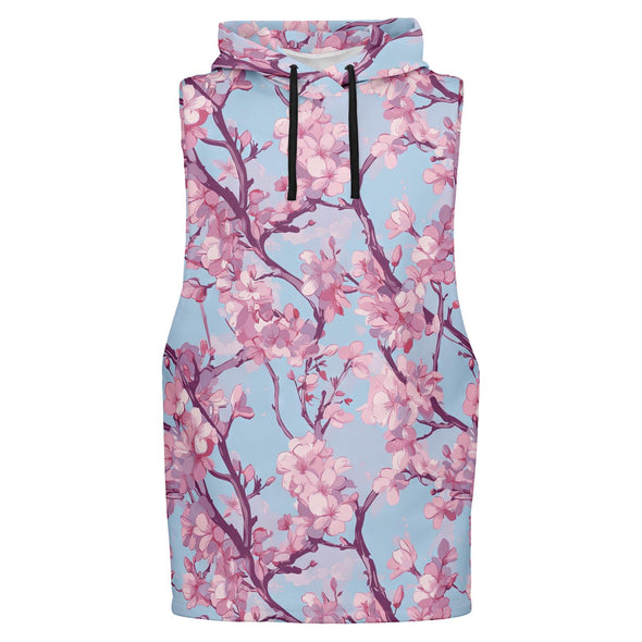 Cherry Blossom Tank Hoodie - Vaporwave Clothing - Aesthetic Clothing
