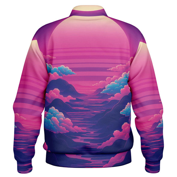 Duskwave Varsity Jacket - Vaporwave Clothing - Aesthetic Clothing