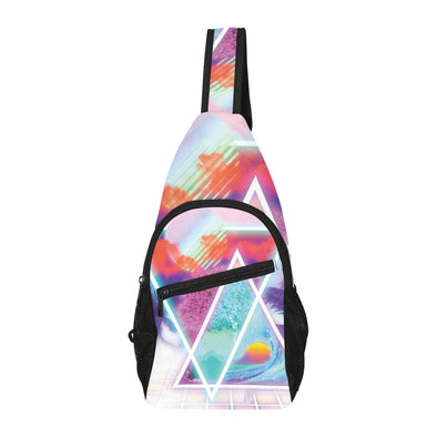 Dimensions Collide Sling Bag - Vaporwave Clothing - Aesthetic Clothing