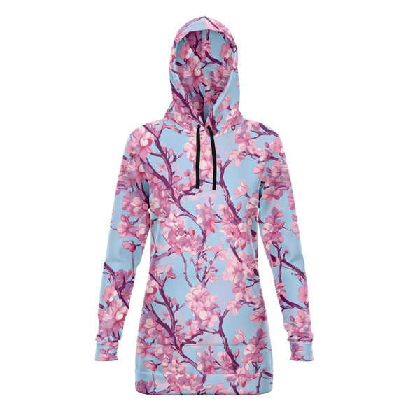 Cherry Blossom Hoodie Dress - Vaporwave Clothing - Aesthetic Clothing