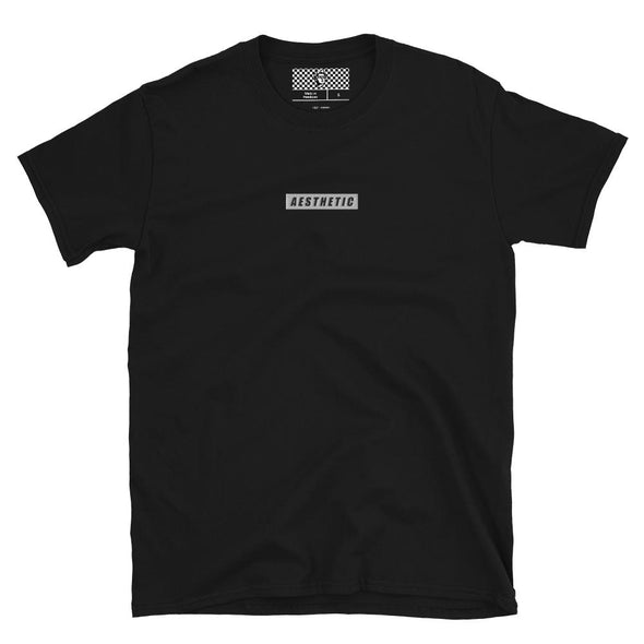 Aesthetic Box Logo (White) Embroidered Tee - Vaporwave Clothing - Aesthetic Clothing