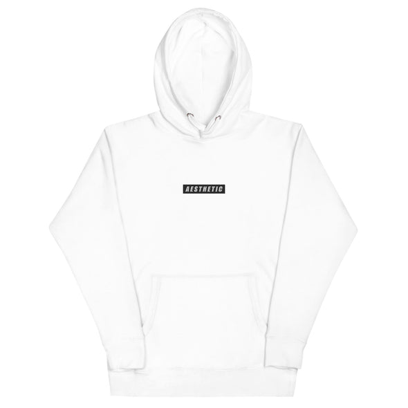 Aesthetic Box Logo (Black) Embroidered Hoodie - Vaporwave Clothing - Aesthetic Clothing