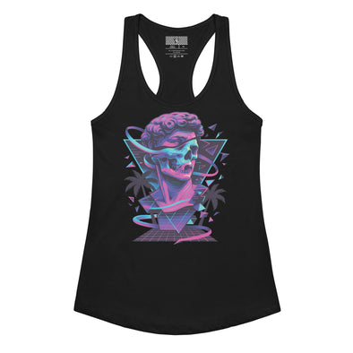 Necrowave Graphic Racerback Tank Top - Vaporwave Clothing - Aesthetic Clothing