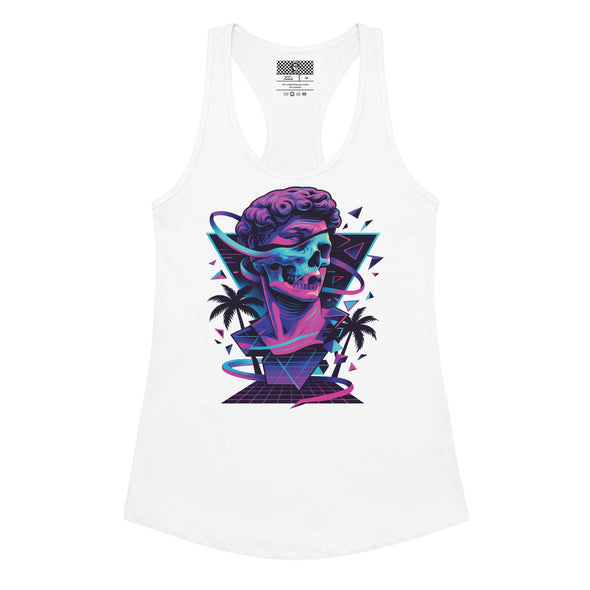 Necrowave Graphic Racerback Tank Top - Vaporwave Clothing - Aesthetic Clothing
